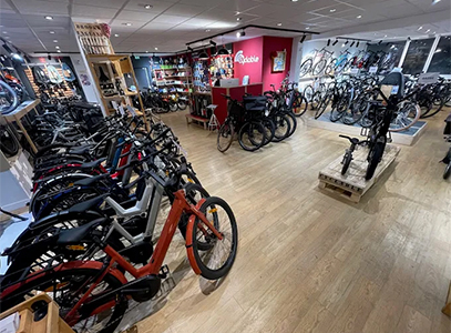 Intérieur magasin de vélos Parly 2